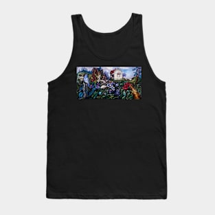 The Bluebirds Garden Tank Top